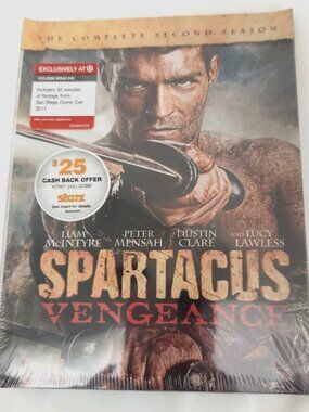 Spartacus: Vengeance: The Complete Second Season (DVD, 2012, 3-Disc Set) Sealed